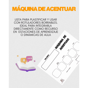 La máquina de acentuar