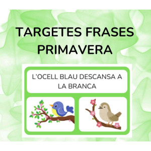 Targetes frases PRIMAVERA