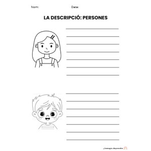 La descripció: persones