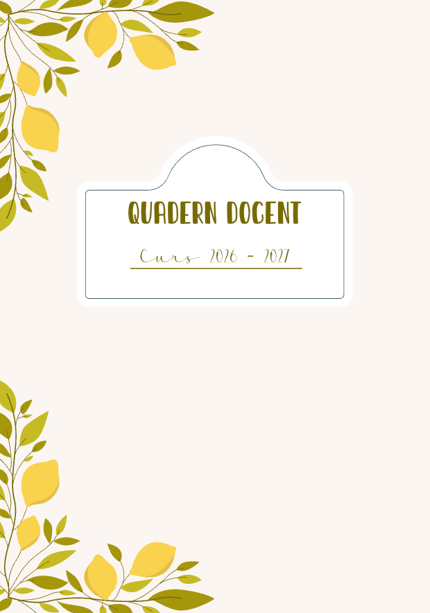 Quadern docent LLIMONA 26-27