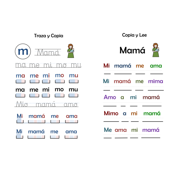 Guía de Alfabetización de la Letra M