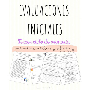 🚀 EVALUACIONES INICIALES 3er CICLO (CASTE/VALEN/MATE)