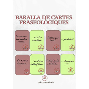 Baralla de cartes fraseològiques