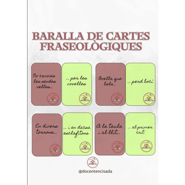 Baralla de cartes fraseològiques