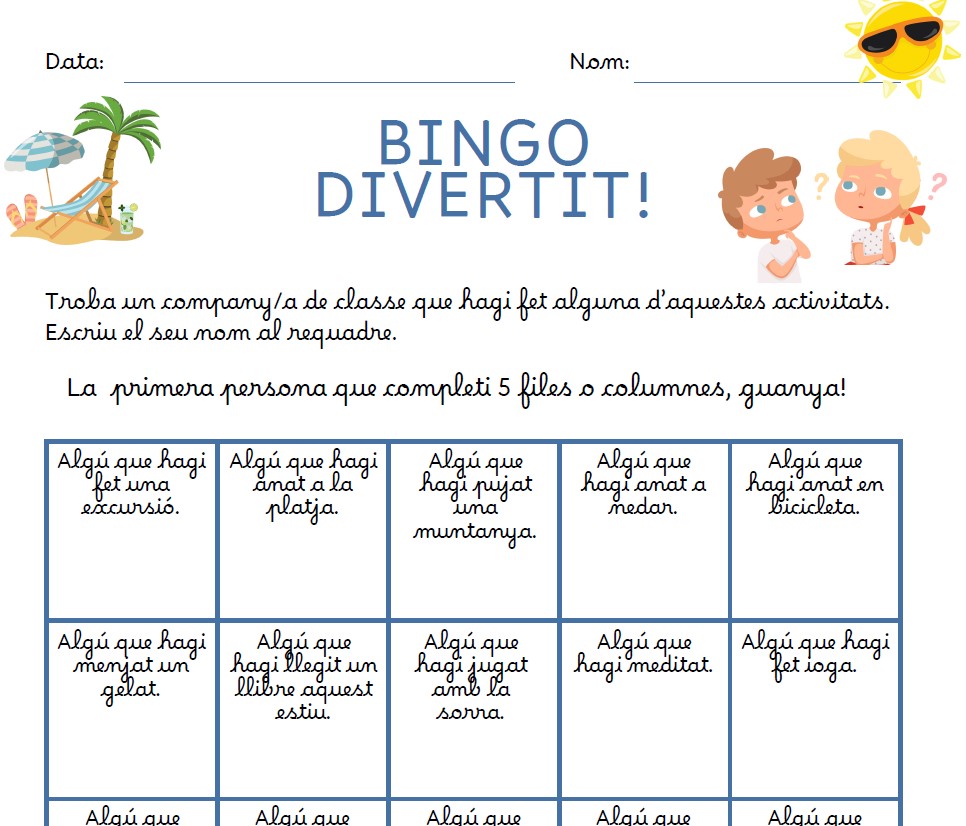 Dinàmica per iniciar el curs!