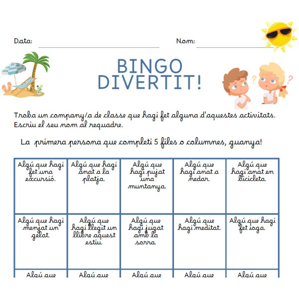 Dinàmica per iniciar el curs!