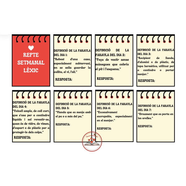 Repte setmanal lèxic quotidià🧐