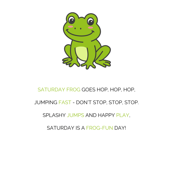 Days of the week Poems
