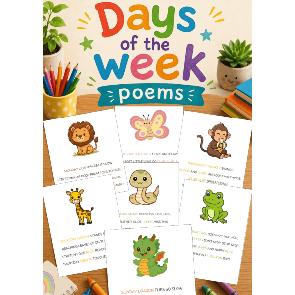 Days of the week Poems