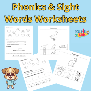 Brown Bear: Phonics & Sight Words Worksheets