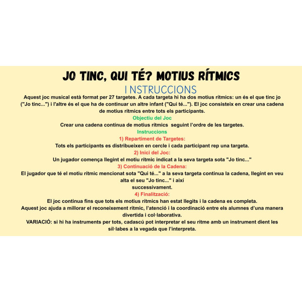 motius rítmics: jo tinc, qui té?