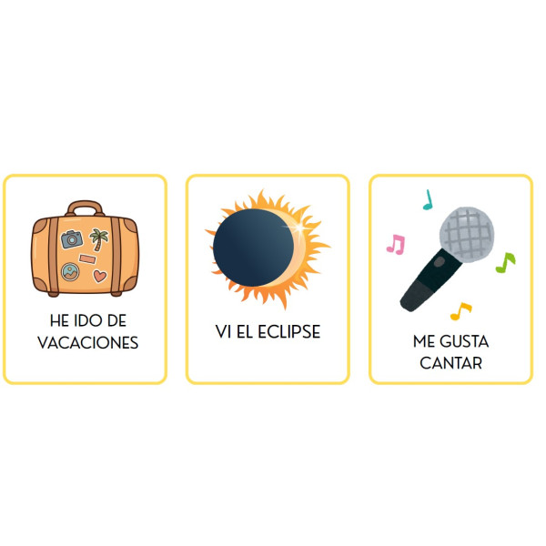 Juego de cartas para inicio de curso