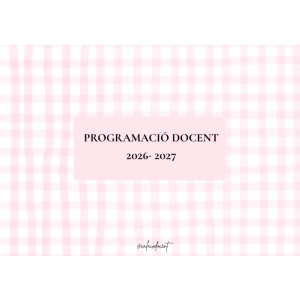 Programació docent