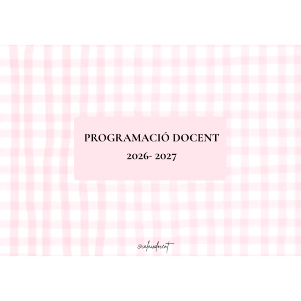 Programació docent
