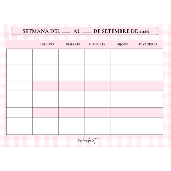 Programació docent