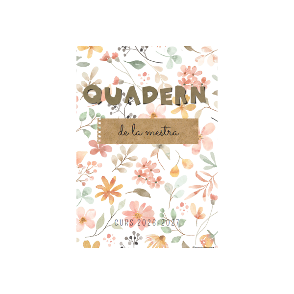 Quadern de la mestra