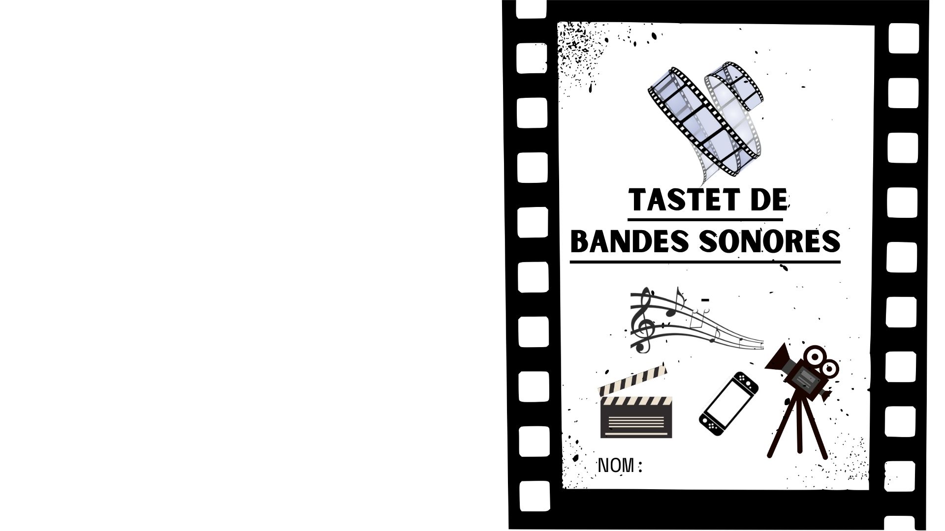 carnets bandes sonores originals B.S.O