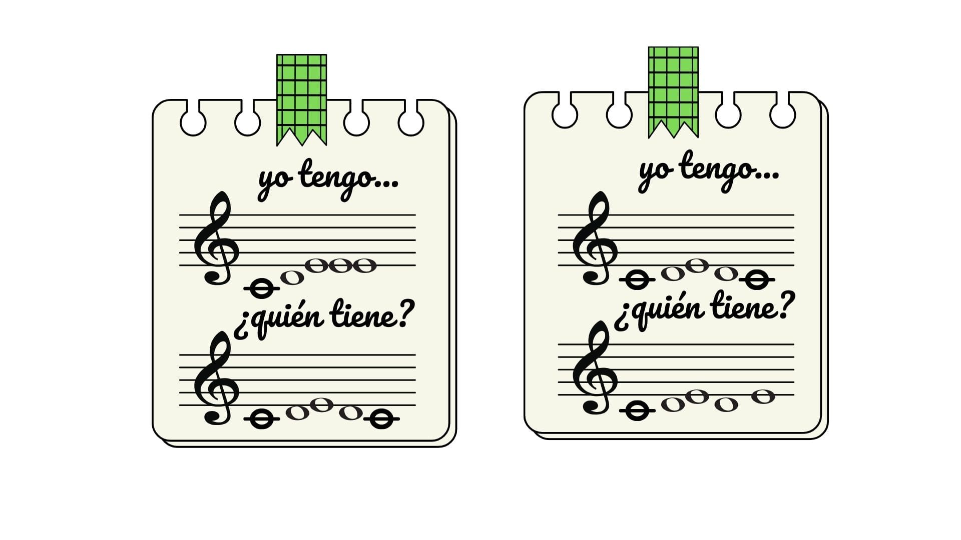 motivos melódicos/ juego: yo tengo, ¿quién tiene?