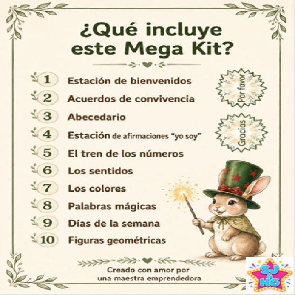 Mega kit completo para ambientación escolar con temática de la naturaleza. Listo para imprimir