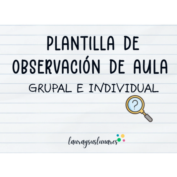Plantillas de observación en el aula