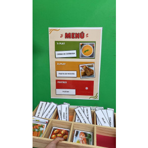 Menú menjador visual