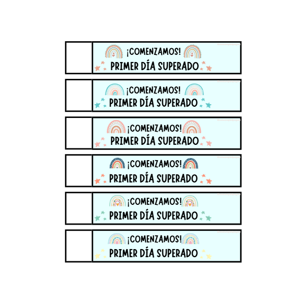PULSERAS DE BIENVENIDA PARA LOS PRIMEROS DÍAS