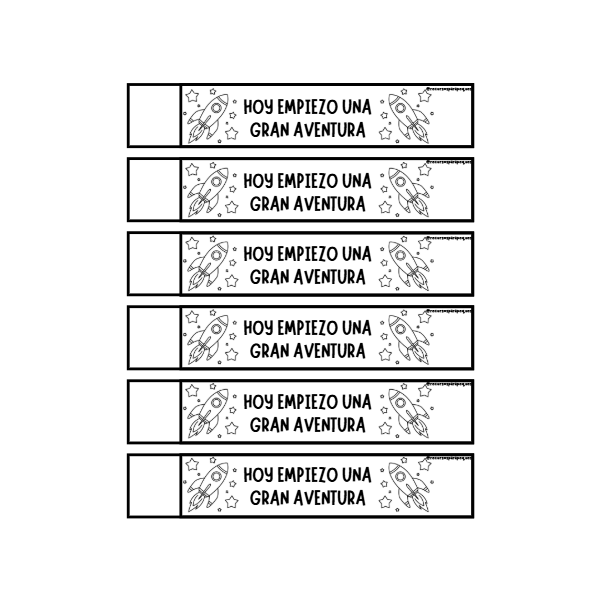 PULSERAS DE BIENVENIDA PARA LOS PRIMEROS DÍAS