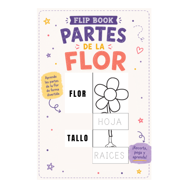 FlipBook - Partes de la flor (ES/ENG)