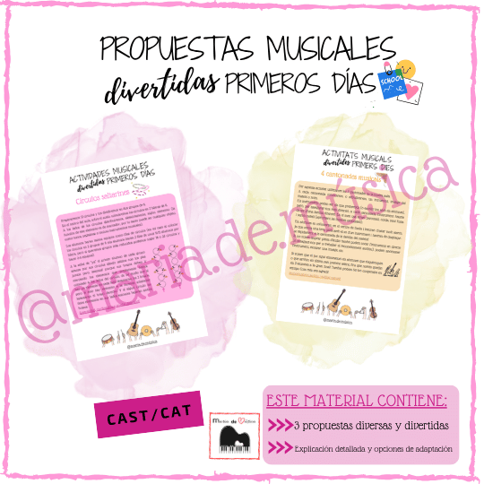 Actividades musicales divertidas primeros días
