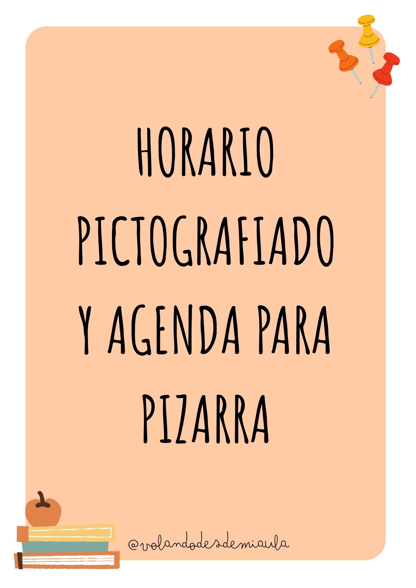 PLANTILLAS de HORARIO y AGENDA de aula