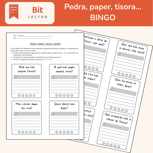 Pedra, paper, tisora...Bingo!- Tornada a l'escola
