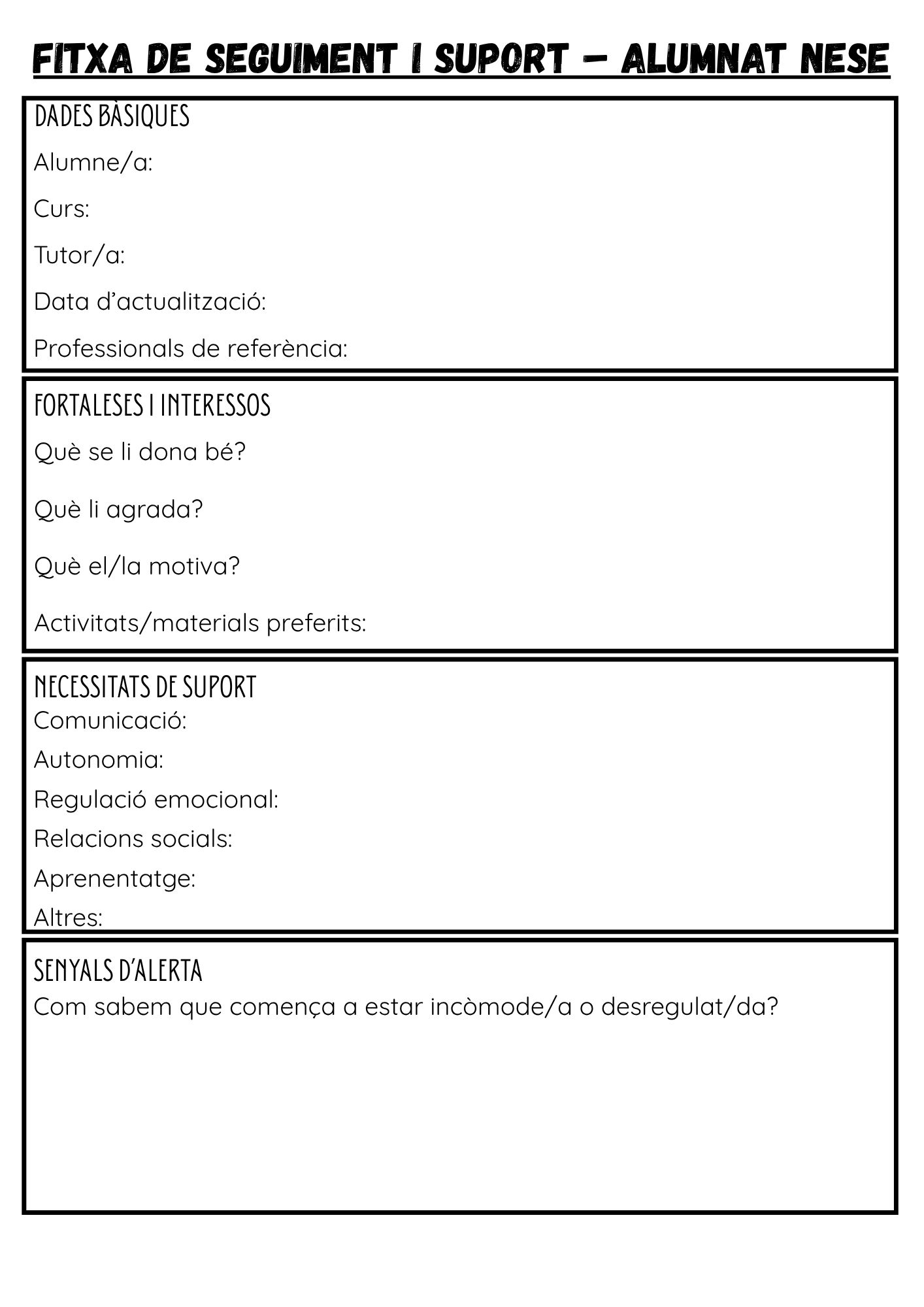 FITXA DE SEGUIMENT
