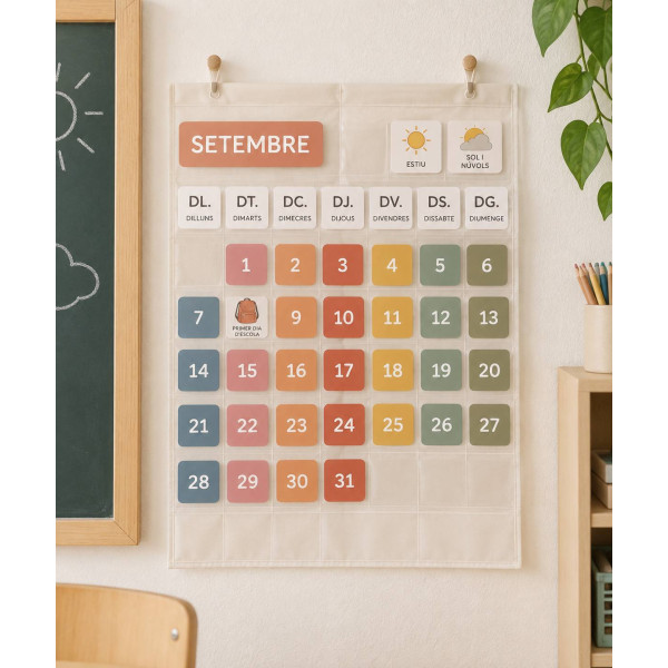 Calendario visual de aula