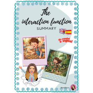 THE INTERACTION FUNCTION/LA FUNCIÓN DE RELACIÓN