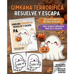 Gimkana Terrorífica: Divisiones de 2 Cifras (Halloween 👻)