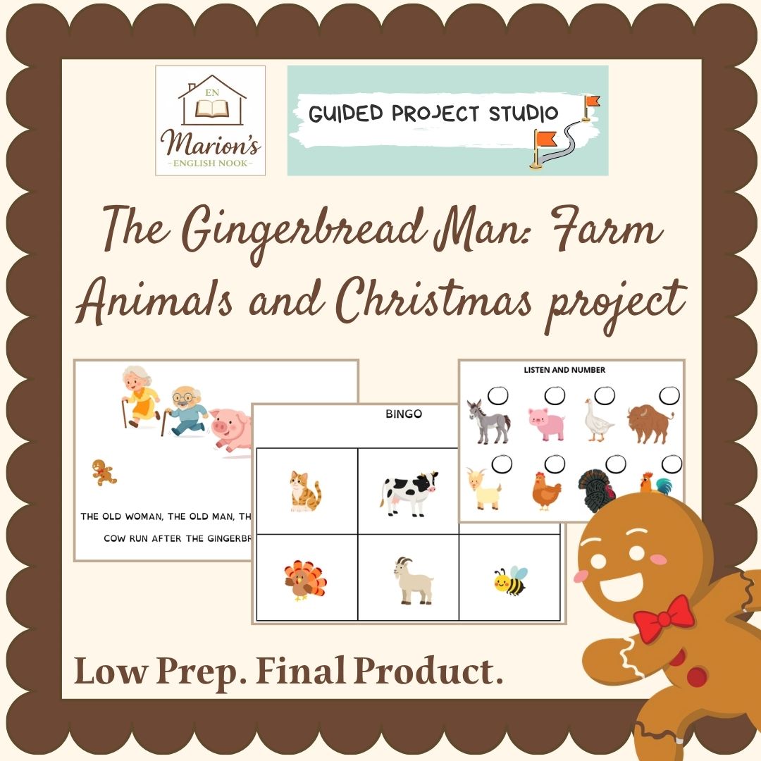 Gingerbread Man Farm Animals & Christmas Unit | Lower Elementary Project
