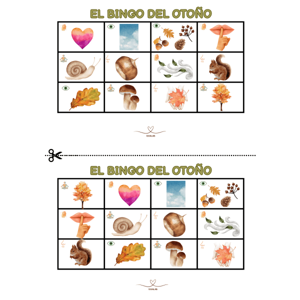 EL BINGO DE YOGA DE OTOÑO