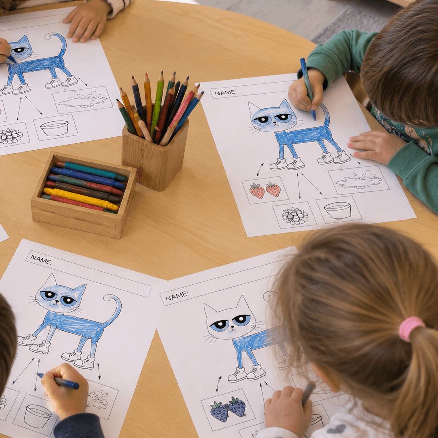 PETE THE CAT, FICHAS SHOES