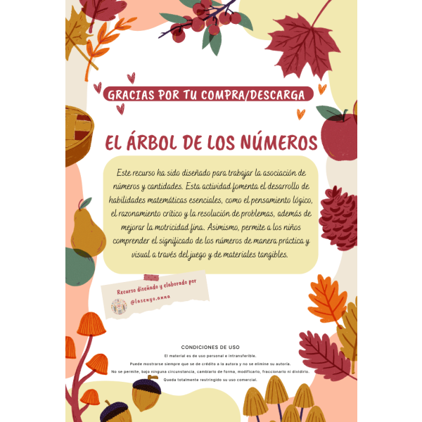 EL ÁRBOL  DE LOS NÚMEROS - OTOÑO