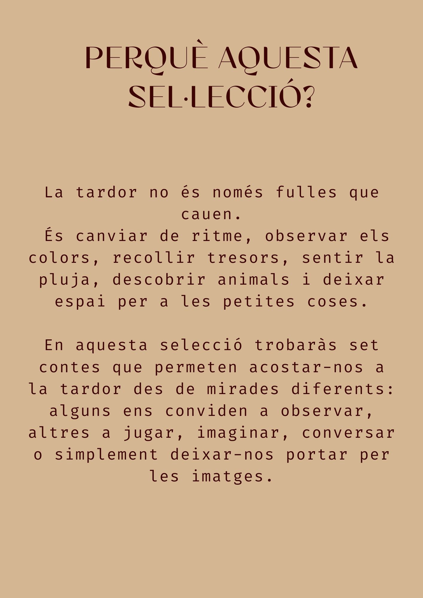 Guia de contes de la tardor