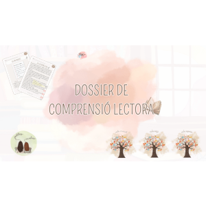 🫧 Dossier de comprensió lectora