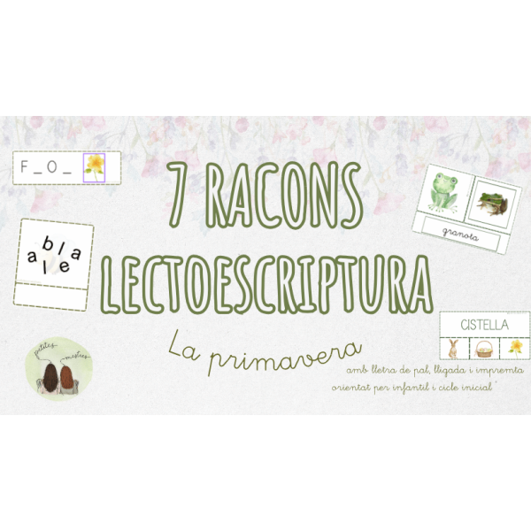 🌻📝7 racons lectoescriptura primavera
