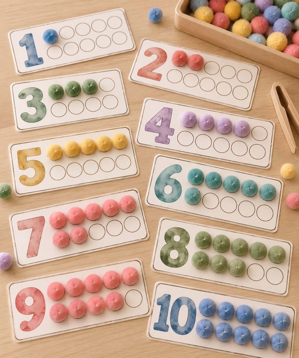 Numeració amb pompons