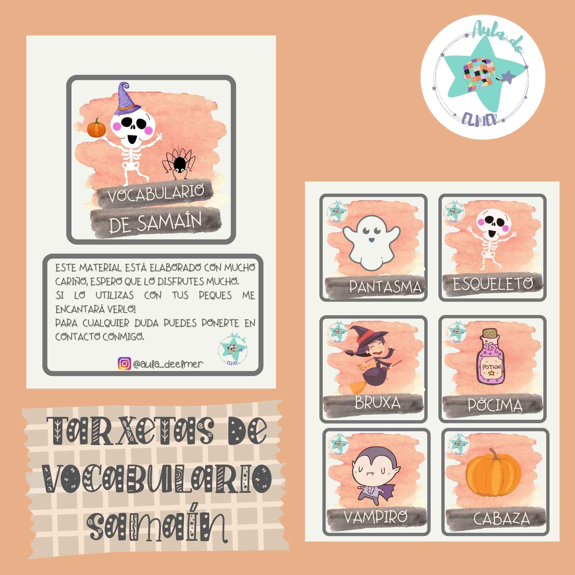 TARXETAS DE VOCABULARIO SAMAÍN