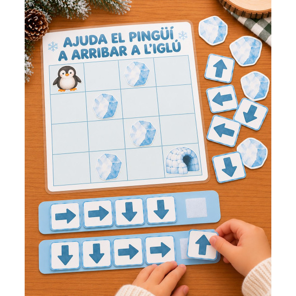 Pensament computacional d’hivern: ajuda el pingüí a arribar a l’iglú